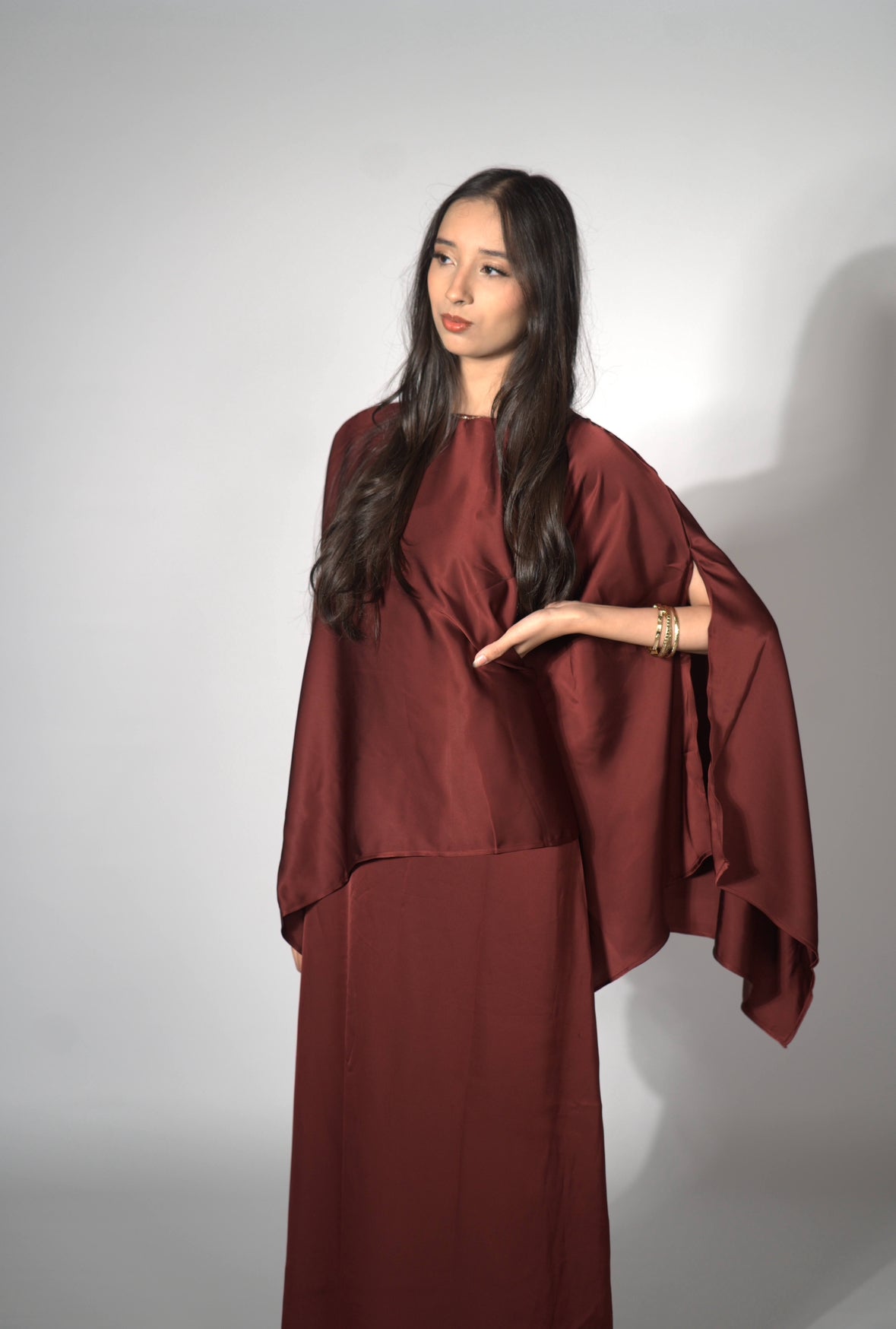 Cape Satin Set