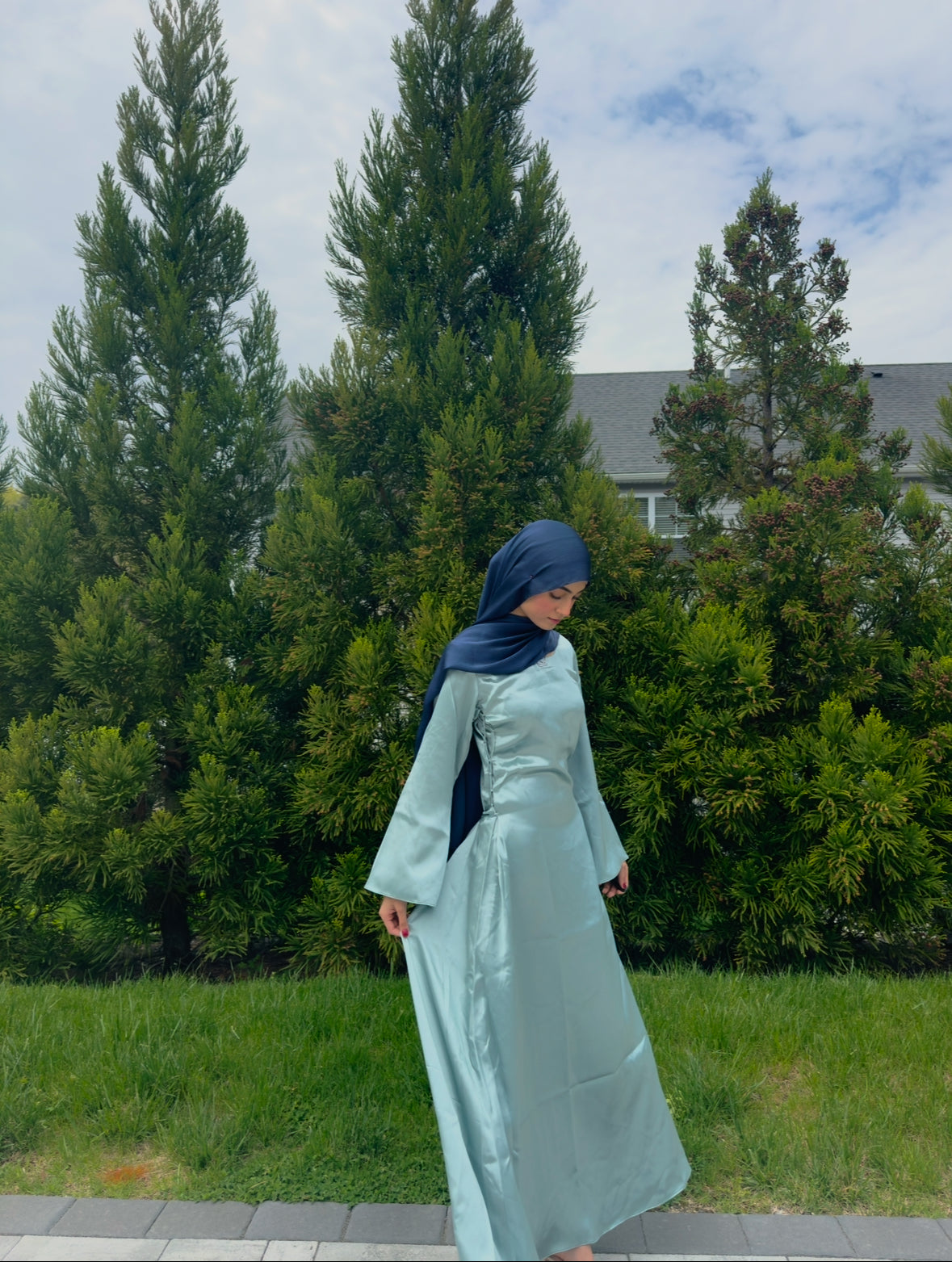 Silk Graduation Dress