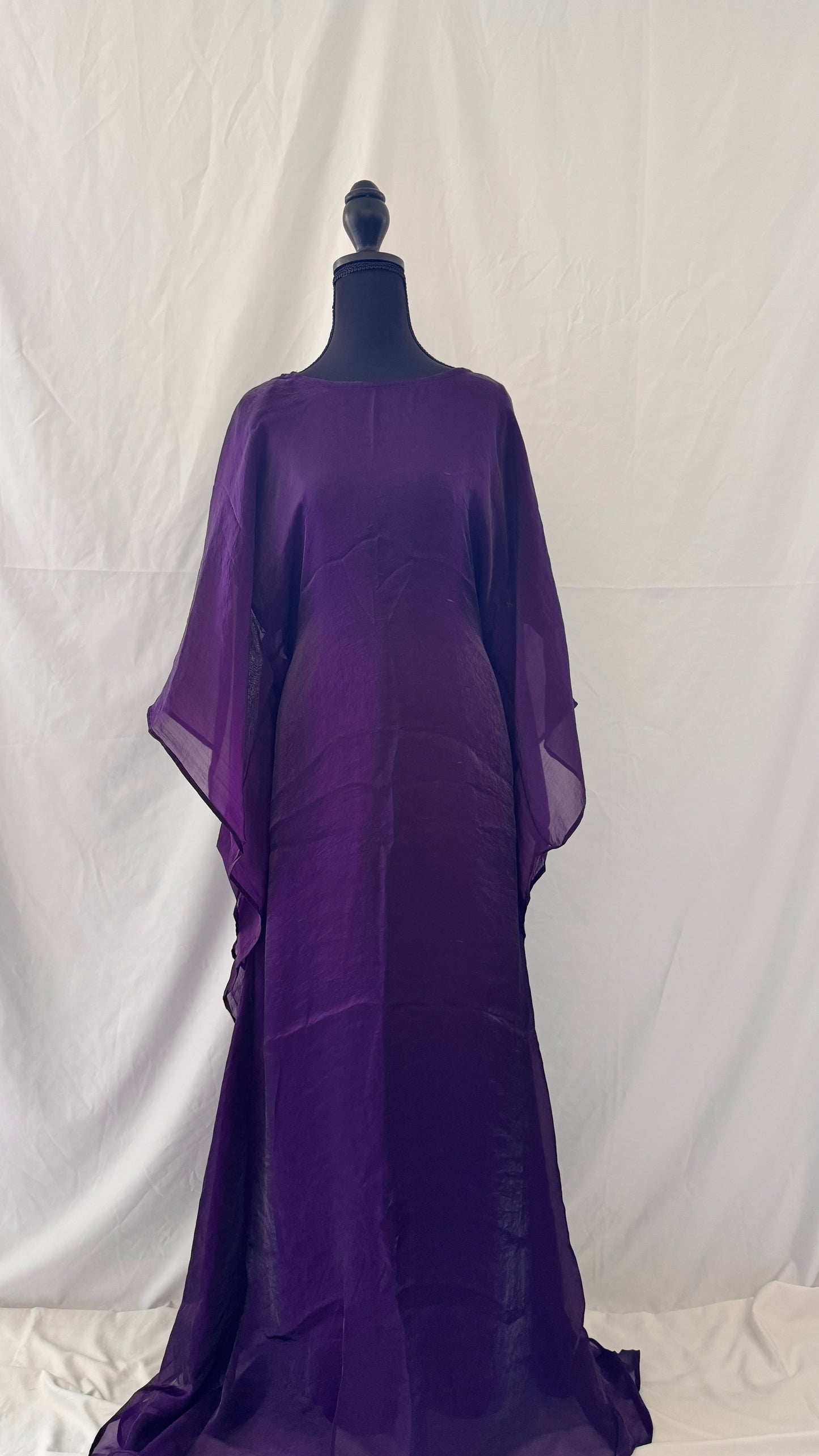 Chrome Purple Butterfly Abaya