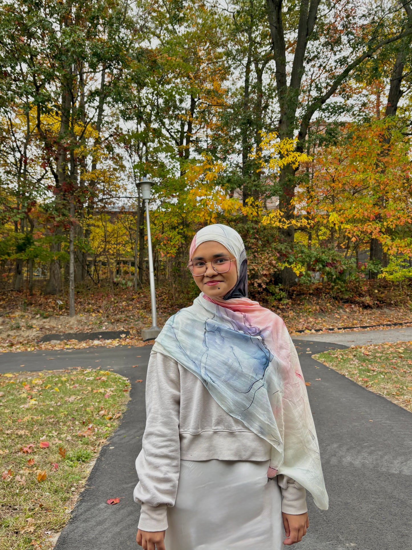 Blush Skies Printed Modal Hijab