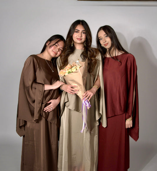 Cape Satin Set