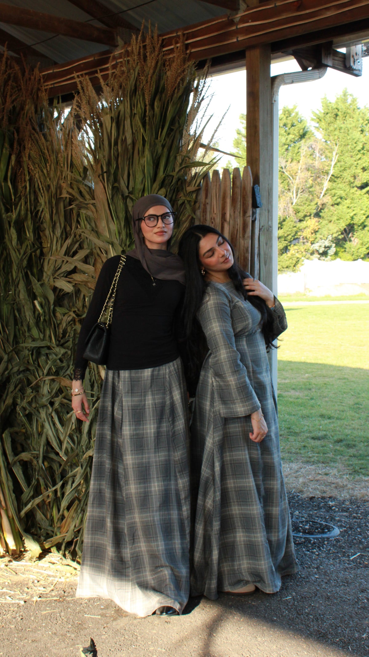 Plaid A-Lined Skirt