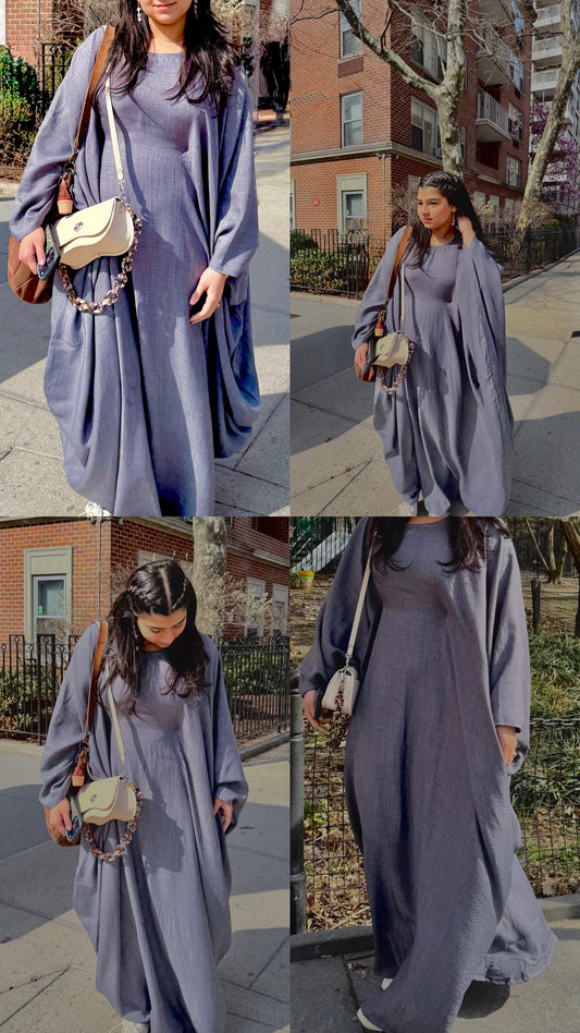 Nilam Batwing Abaya