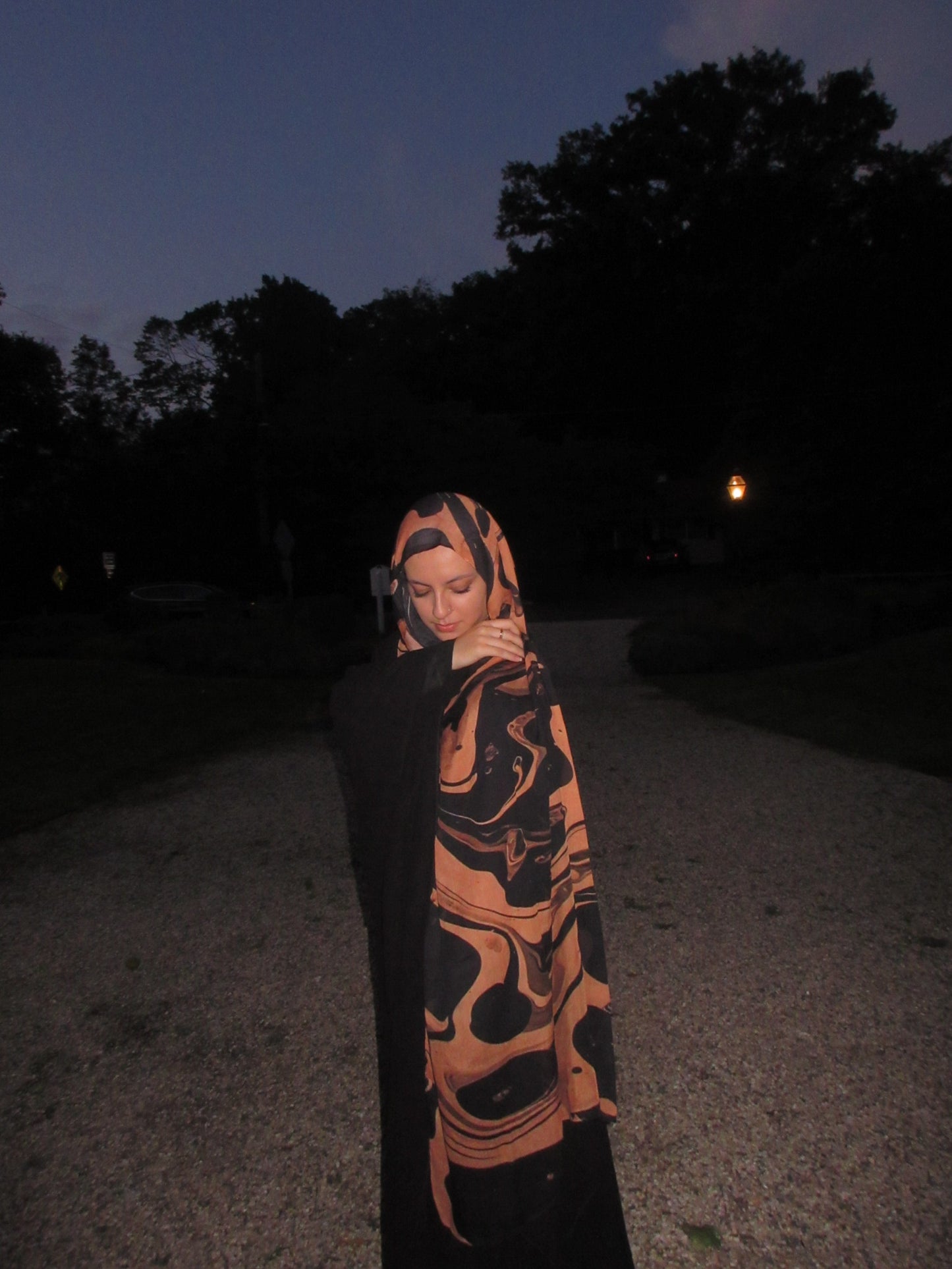 Pumpkin Noir Modal Hijab