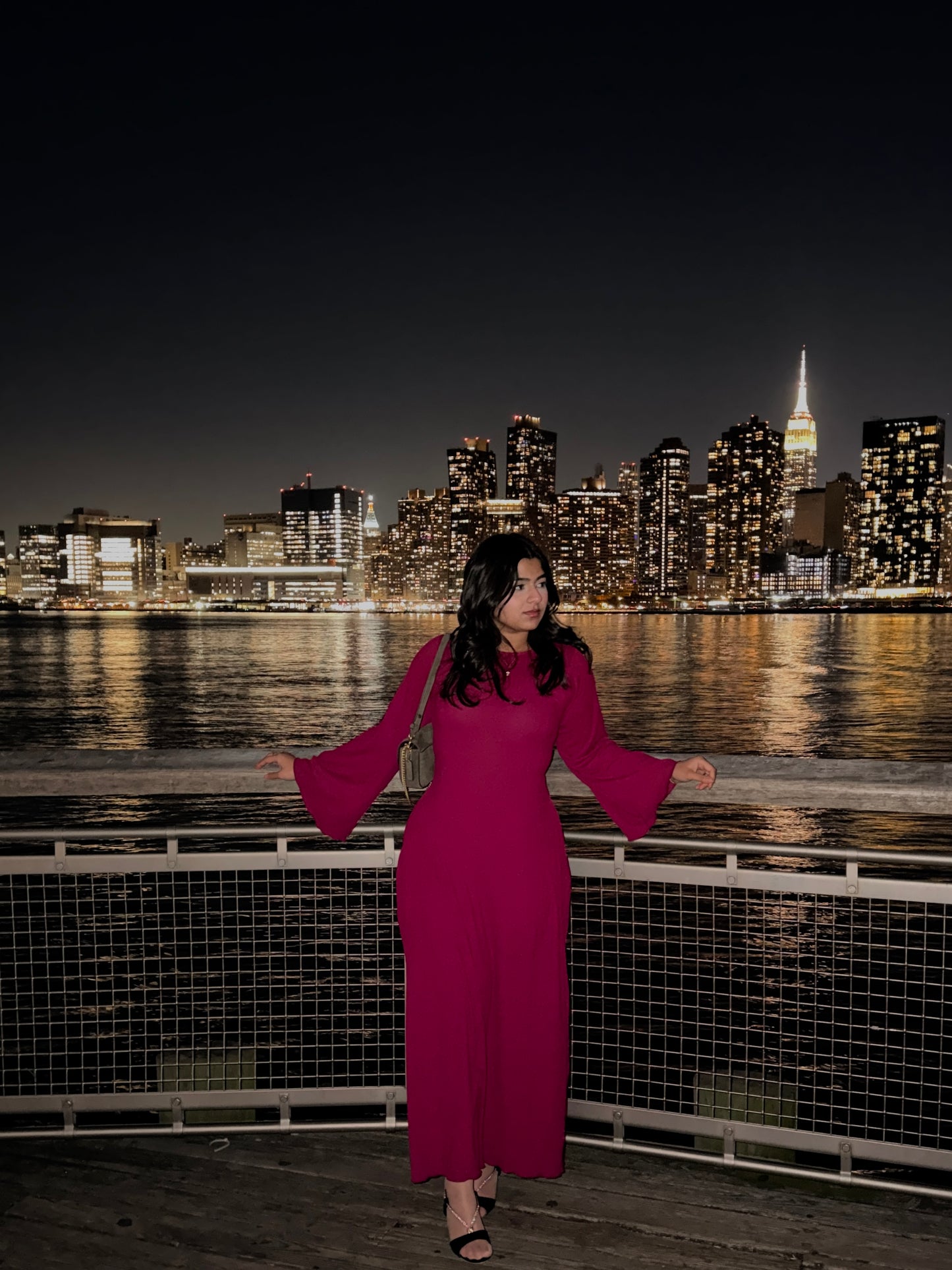 Ribbed Jersey Tie-Back Maxi Dress