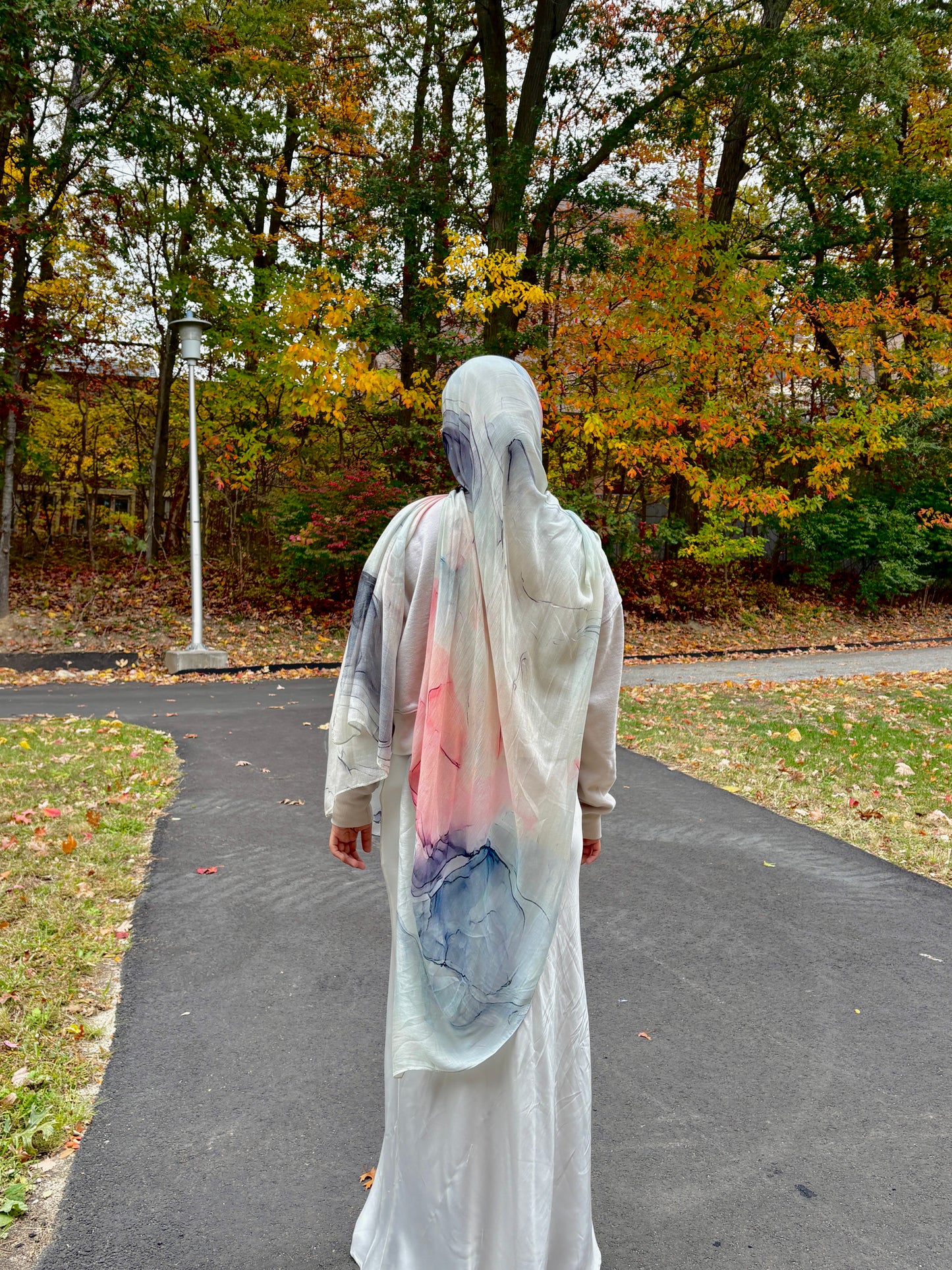 Blush Skies Printed Modal Hijab