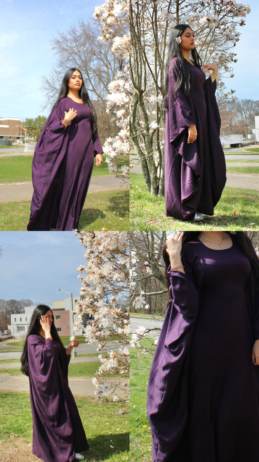Banafsha Batwing Abaya
