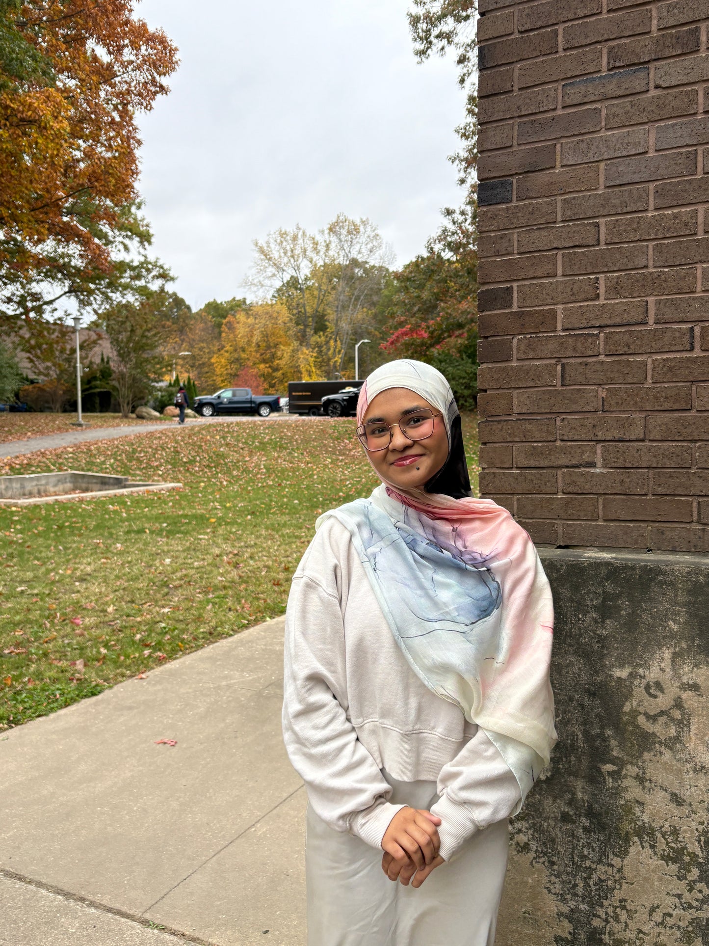 Blush Skies Printed Modal Hijab