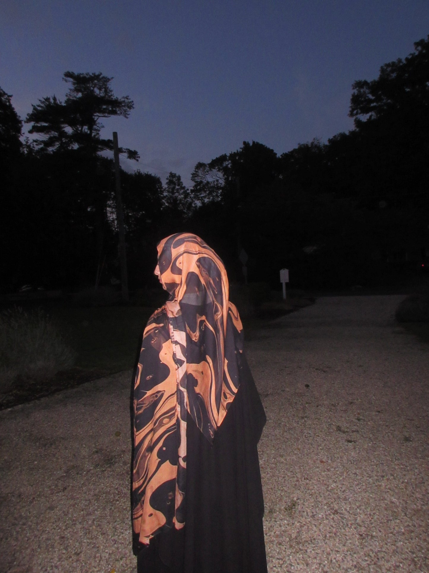 Pumpkin Noir Modal Hijab