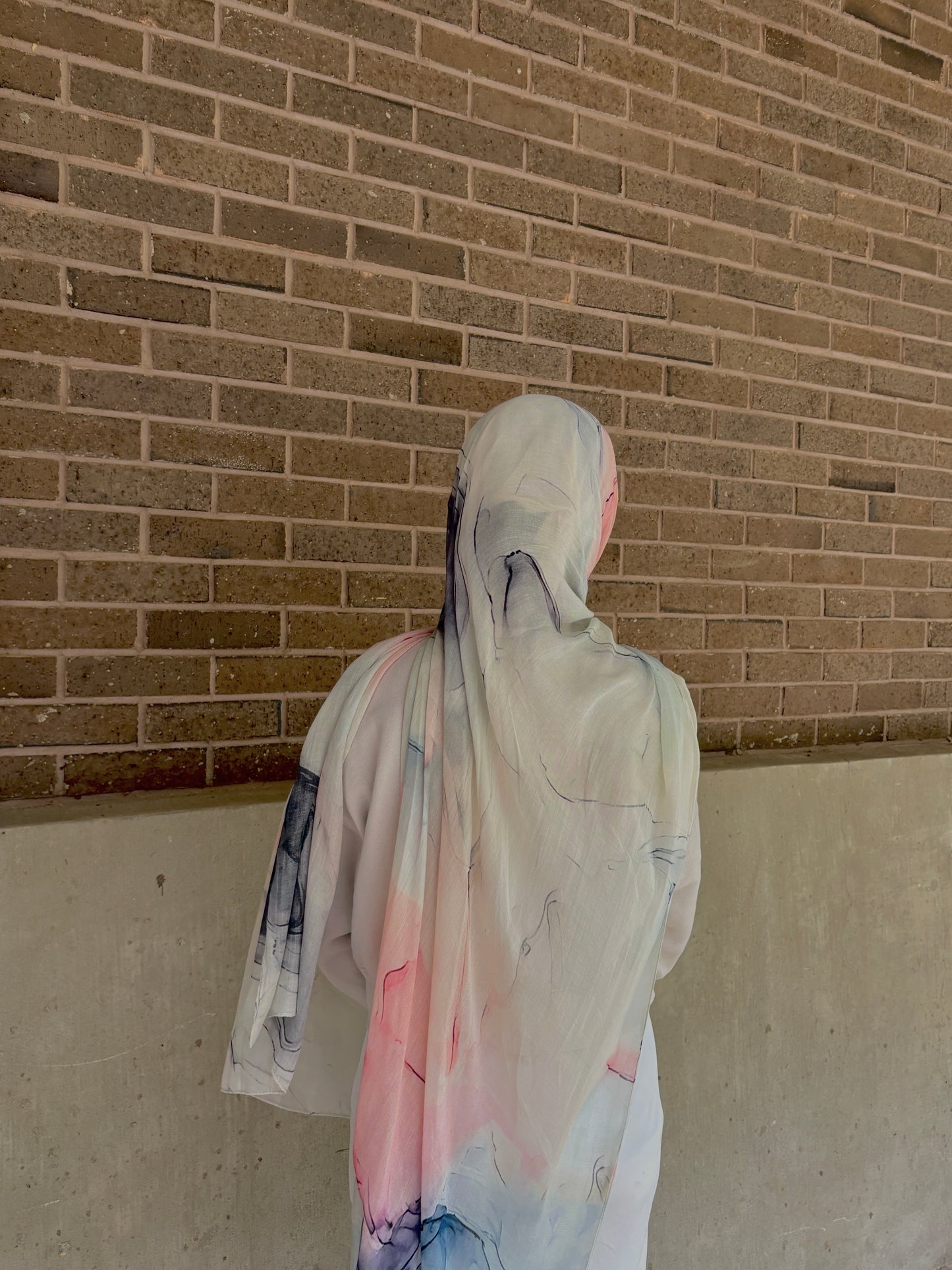 Blush Skies Printed Modal Hijab