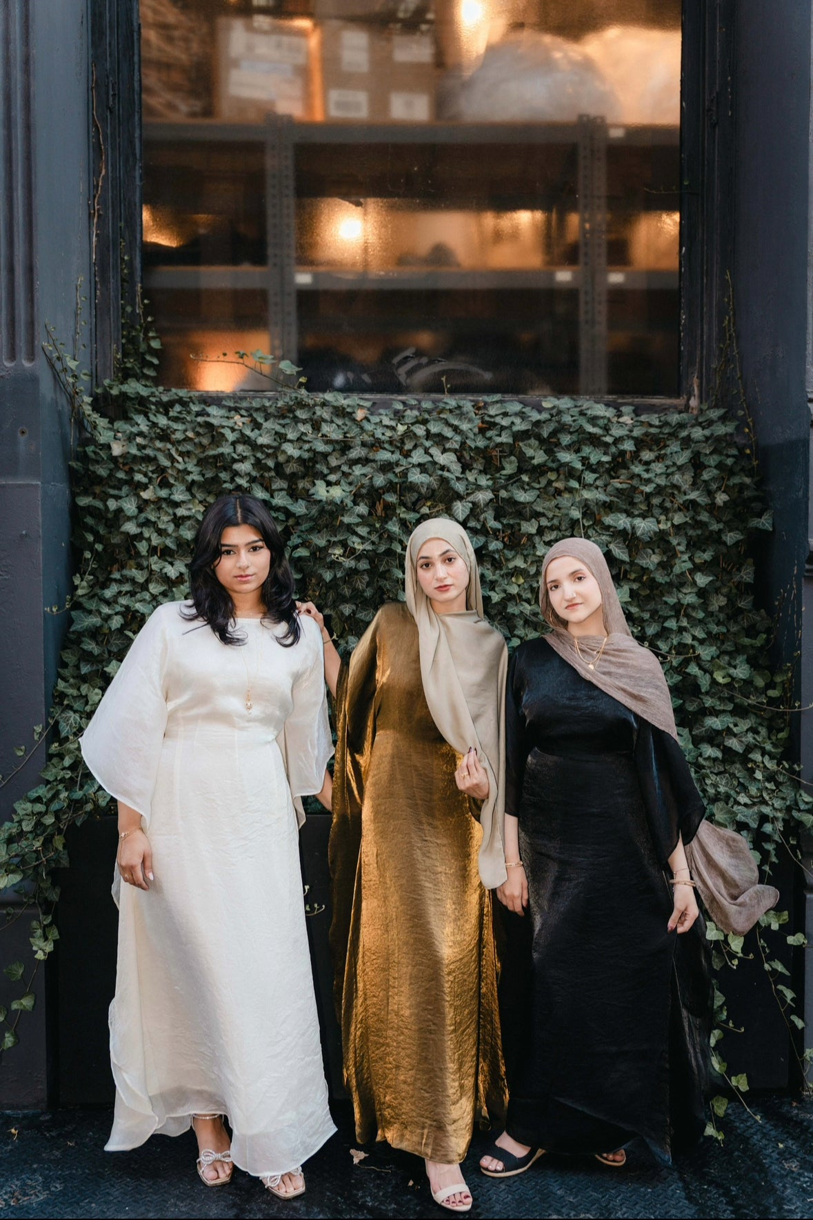 Chrome Black Butterfly Abaya