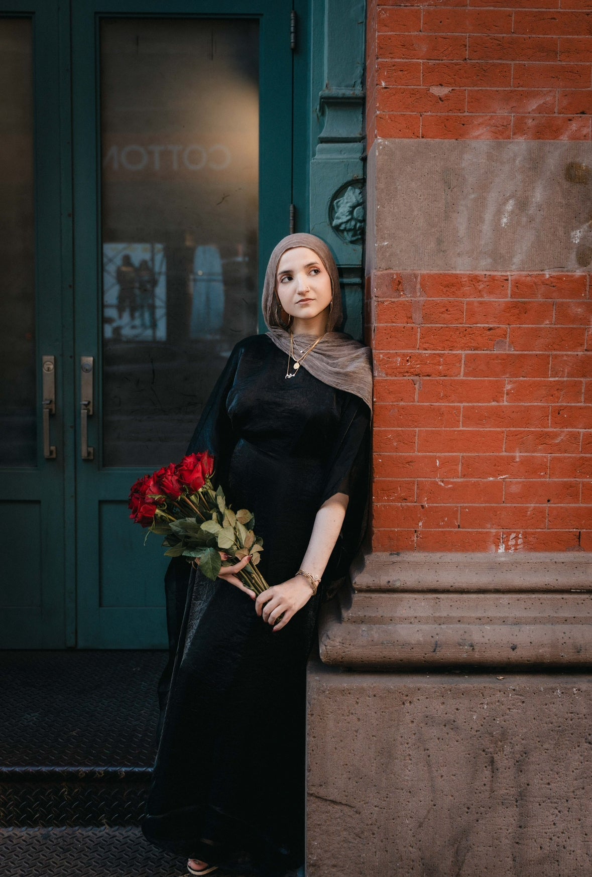 Chrome Black Butterfly Abaya