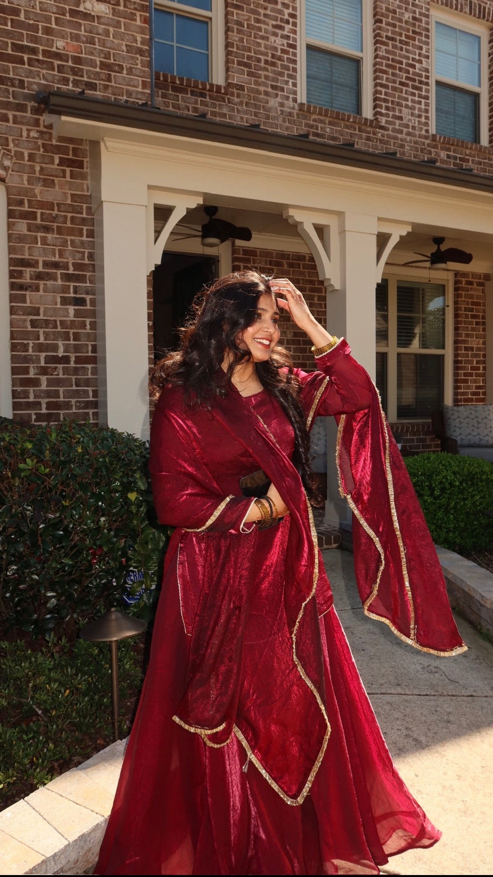 Maroon Shifa Set
