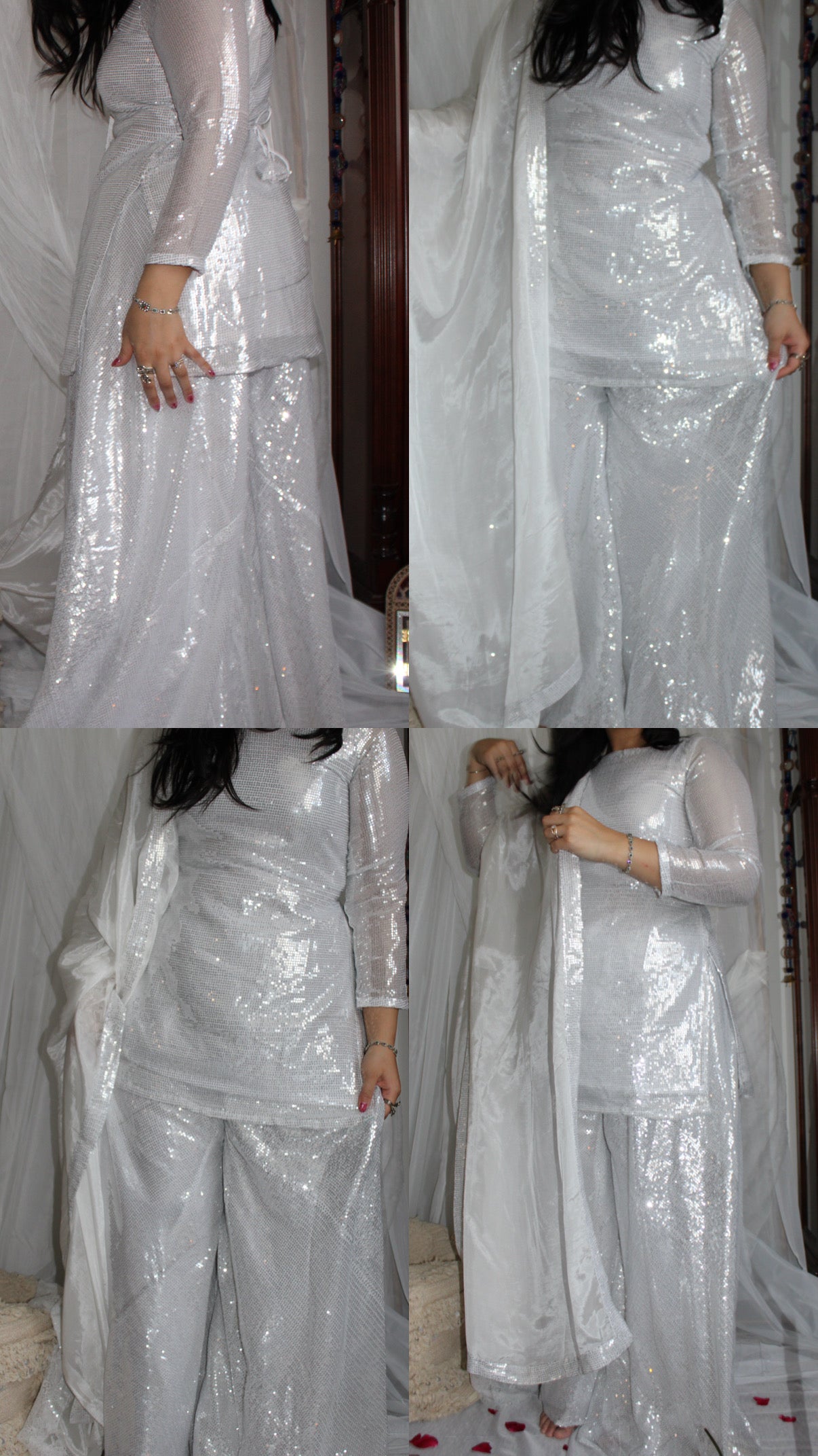 White Zareena Set