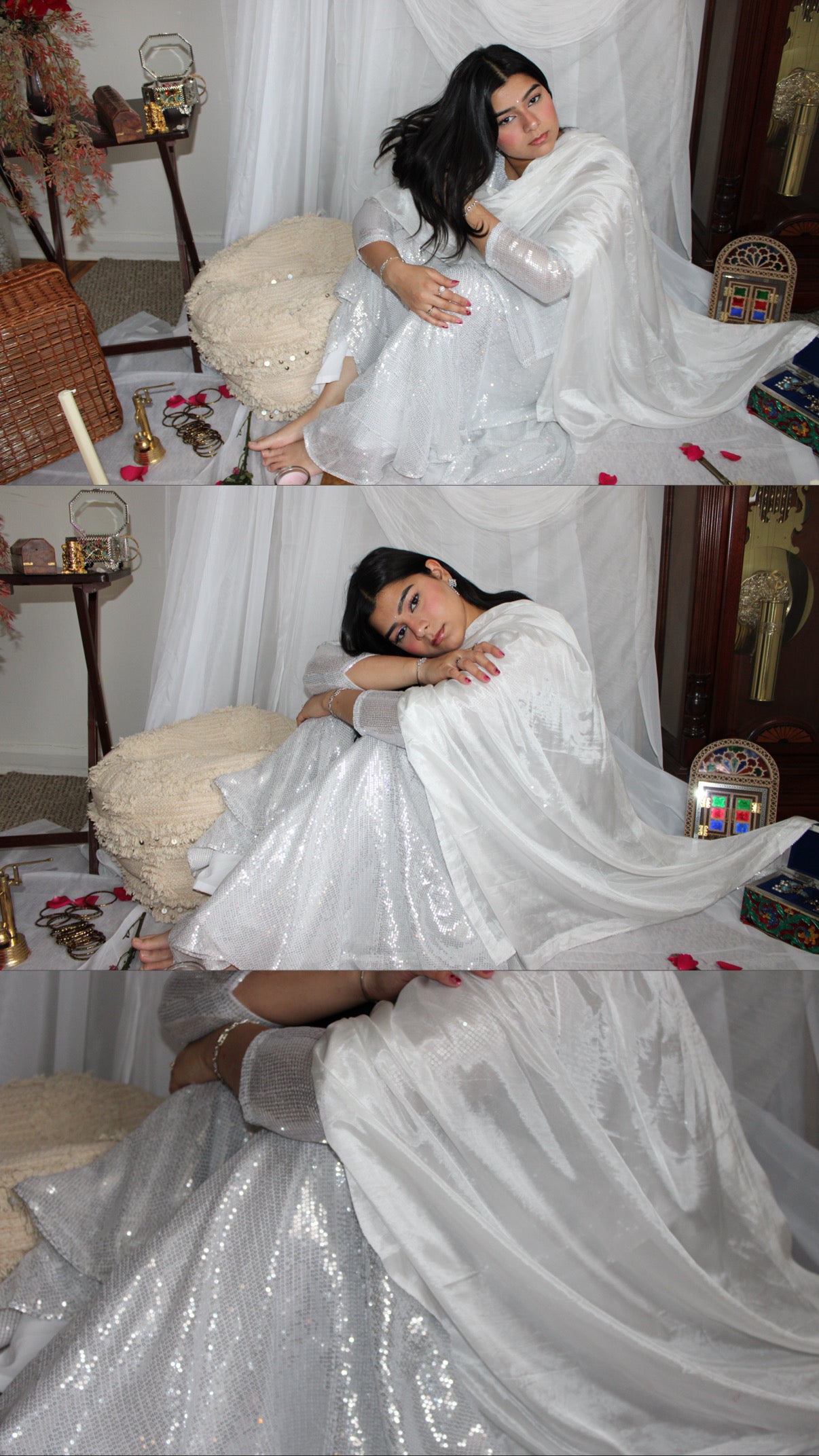 White Zareena Set