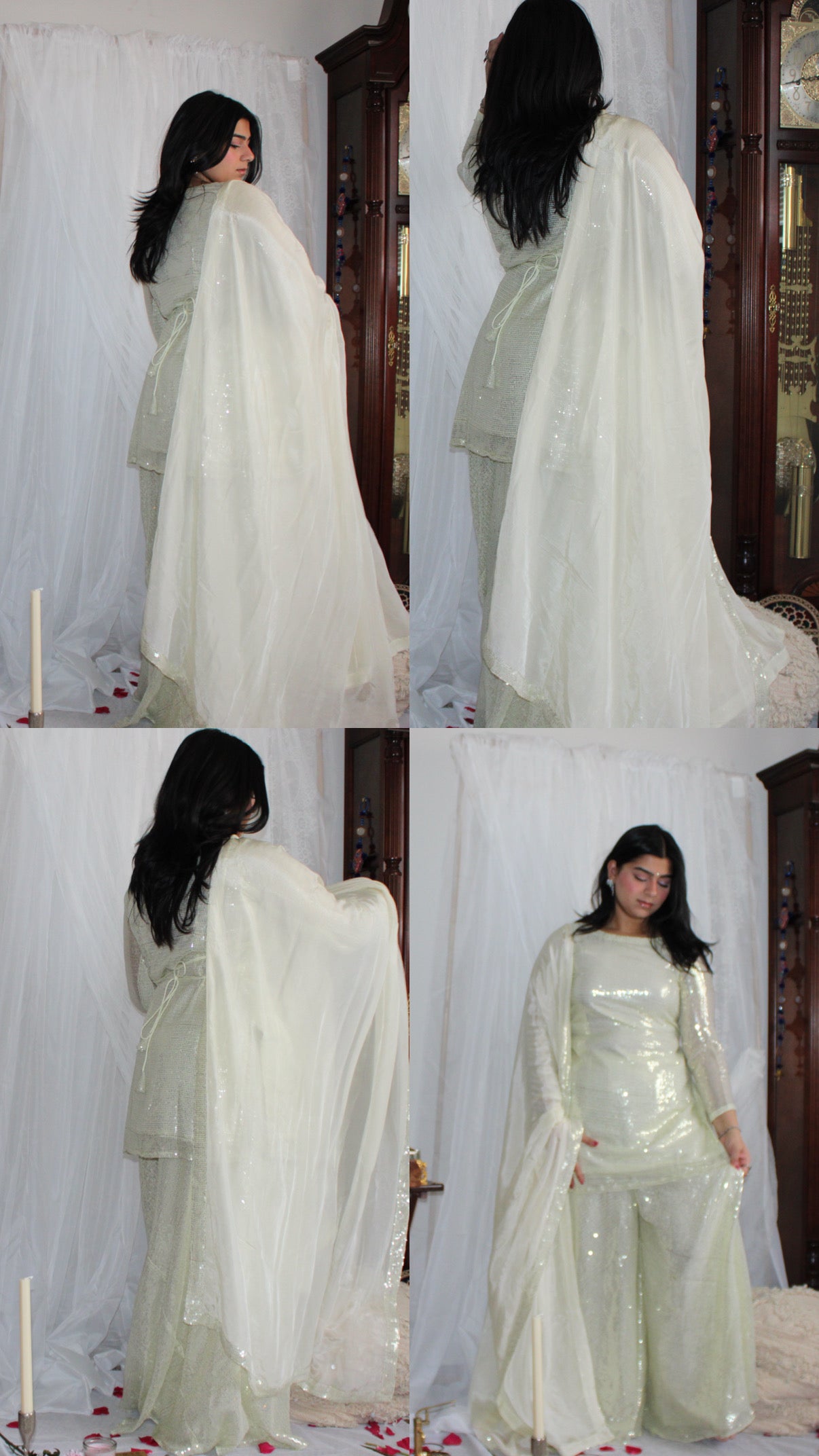 Light Green Zareena Set
