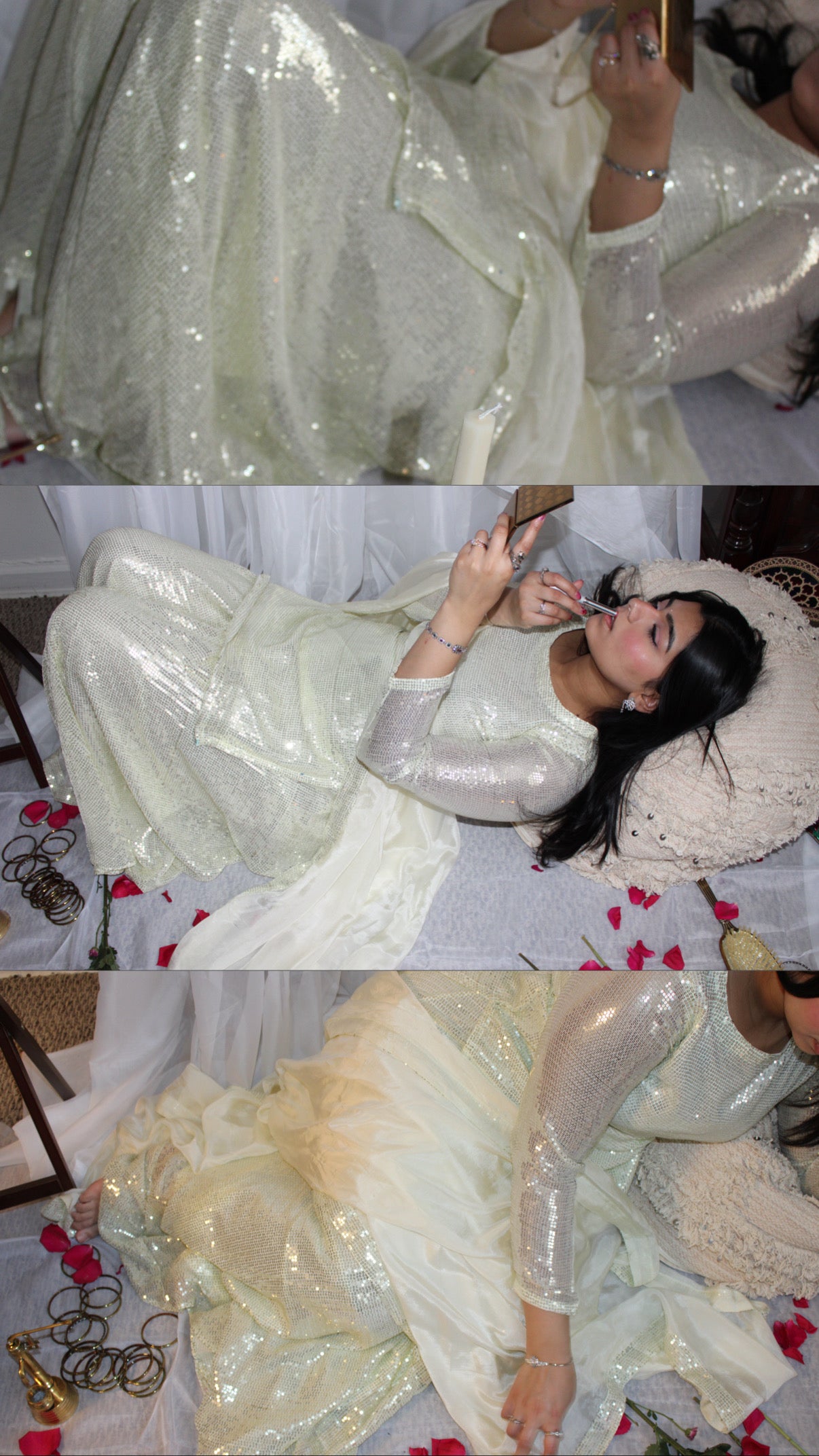 Light Green Zareena Set