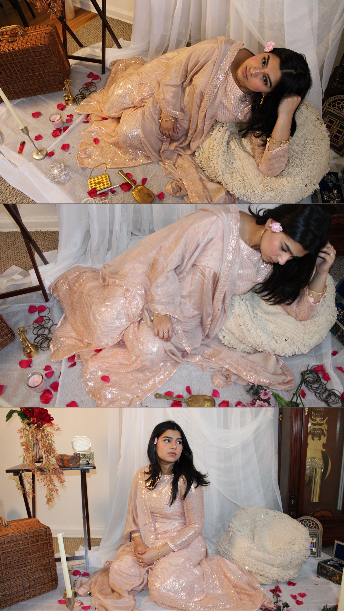 Baby Pink Zareena Set