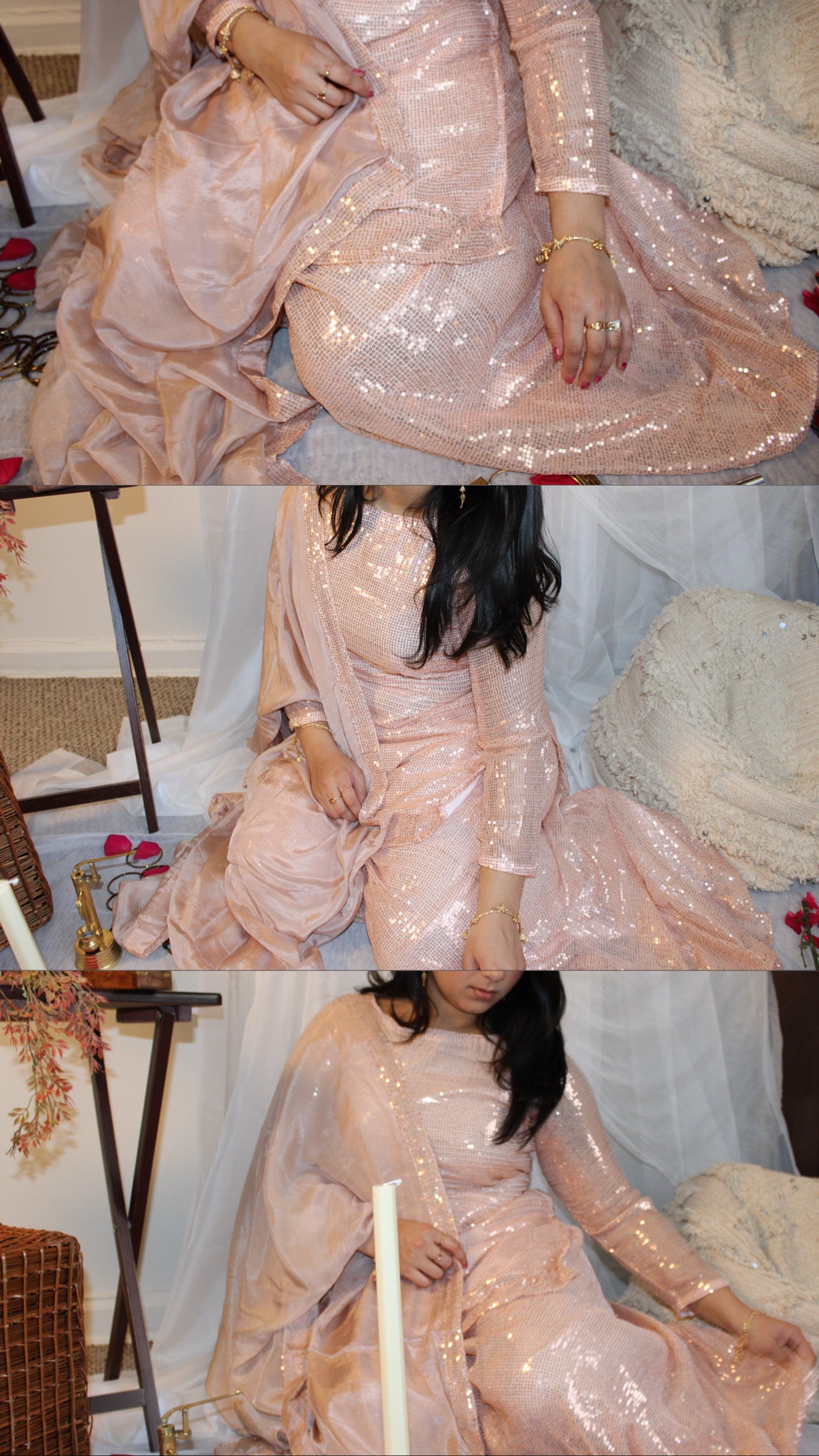 Baby Pink Zareena Set
