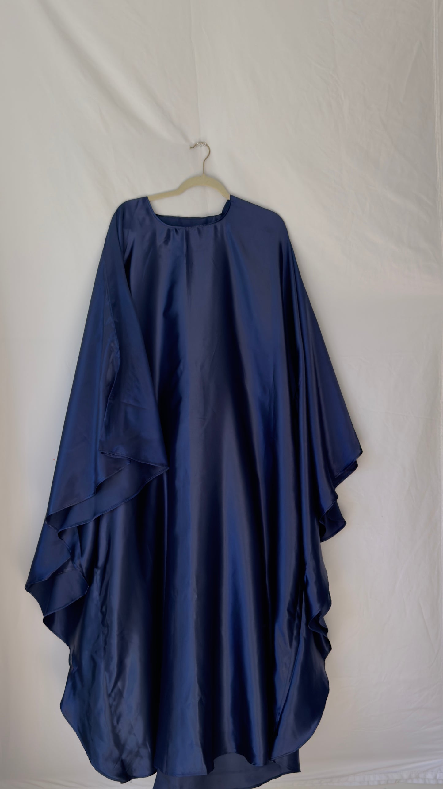Plain Satin Batwing Abayas