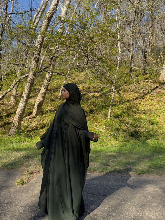 Plain Butterfly Abaya