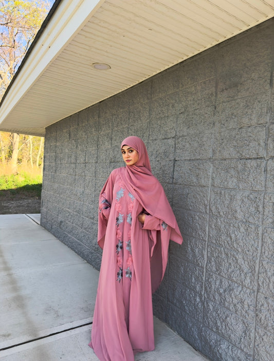 Flowers Butterfly Abaya